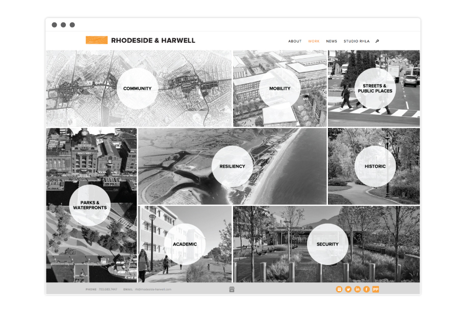 Rhodeside & Harwell Project Category Page